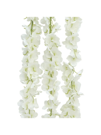BRANCH WITH WHITE HYDRANGEA FLOWERS 170CM X 20CM X 5CM