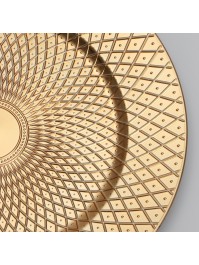 GOLD PP SHEHERAZADE CHARGER PLATE DIA 33CM