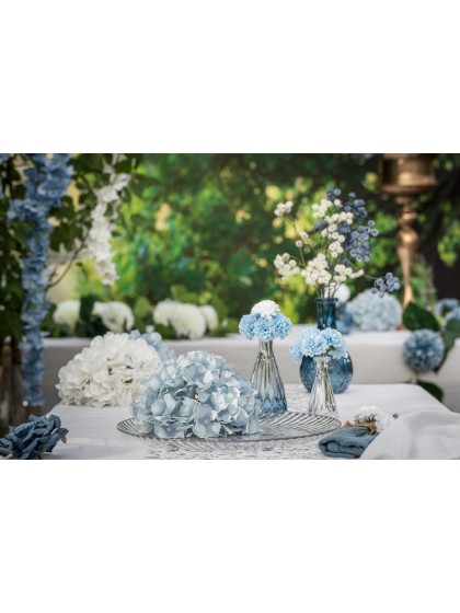 LIGHT BLUE HYDRANGEA HEAD DIA 20CM X 11CM