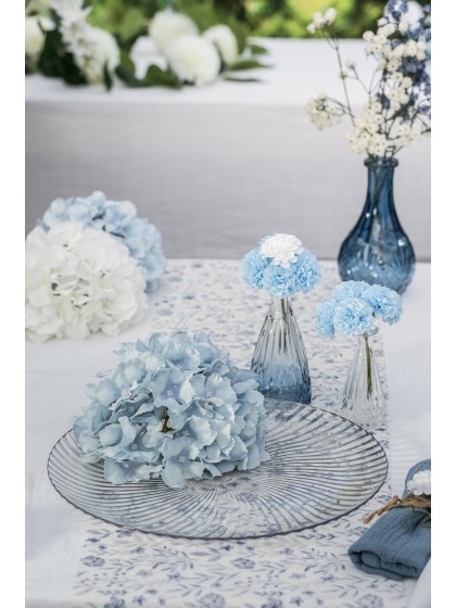 TETE HORTENSIA BLEU CIEL DIA 20CM X 11CM