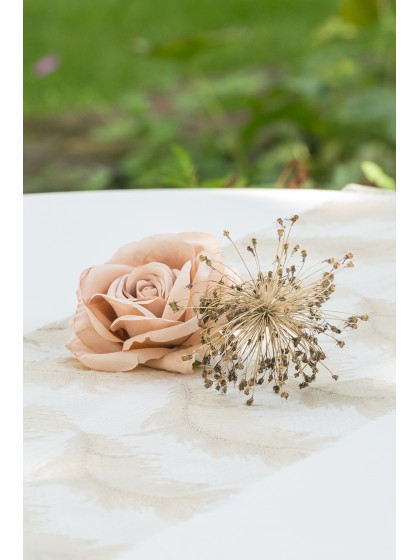 4 POWDER PINK ROSE HEADS DIA 11CM X 6CM