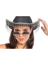 LUNETTES DE FESTIVAL AVEC STRASS 14CM X 13.5CM X 7.5CM