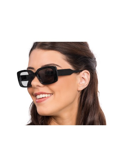 CHIC BLACK GLASSES 14CM X 14.5CM X 4.8CM