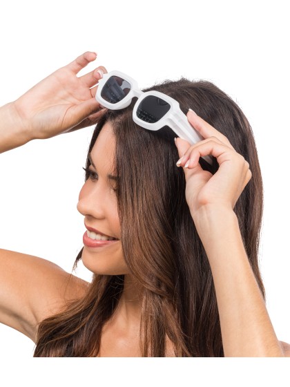 LUNETTES MONTURE TEXTUREE MATTE BLANCHE 14.5CM X 15CM X 4.5CM