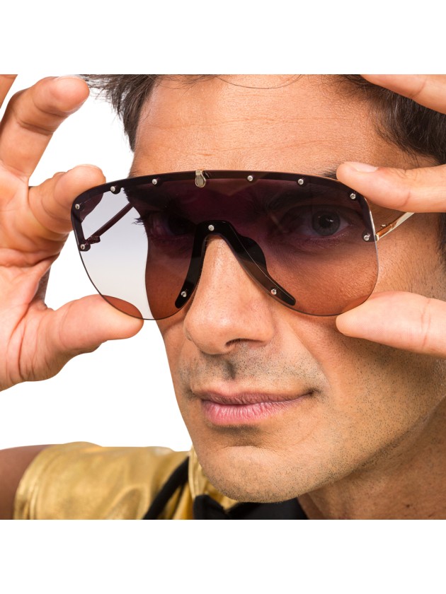 LUNETTES RAPPEUR VERRES FUMES 14.5CM X 13.7CM X 7CM