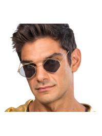 LUNETTES RAPPEUR MONTURE METAL FORME LOSANGE 14CM X 13.5CM X 4.6CM