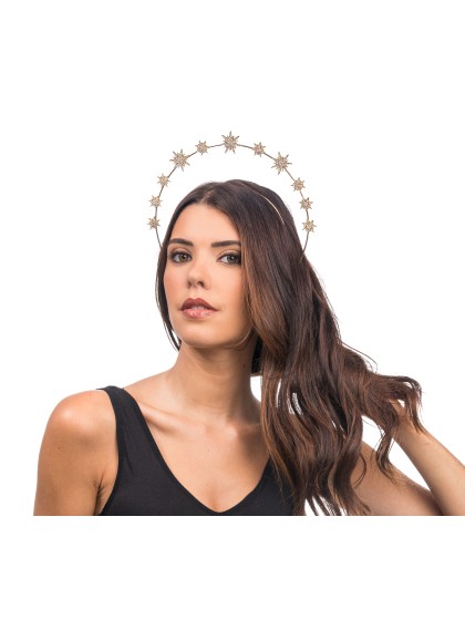 GOLDEN HEADPIECE WITH STARS 