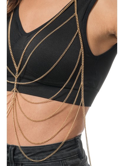GOLD BODY CHAIN ONE SIZE