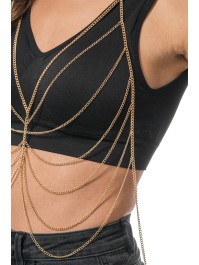 GOLD BODY CHAIN ONE SIZE