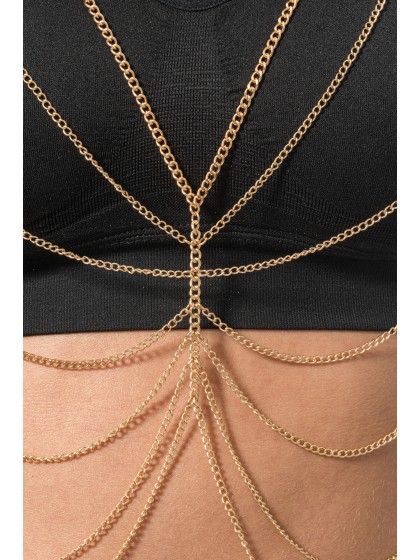 GOLD BODY CHAIN ONE SIZE