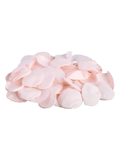 BAG OF 400 PASTEL PINK SATIN ROSE PETALS ENV 3CM X 4CM
