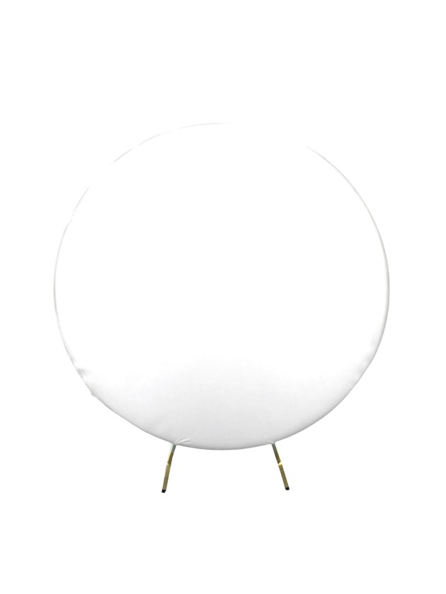 HOUSSE SPANDEX POUR ARCHE RONDE BLANC DIA 2M