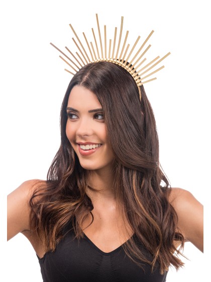 GOLDEN CROWN HEADBAND 28CM X 24CM