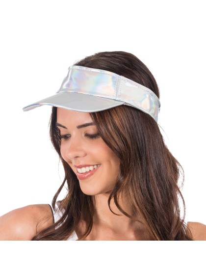 CASQUETTE VISIERE IRISEE ARGENT TU