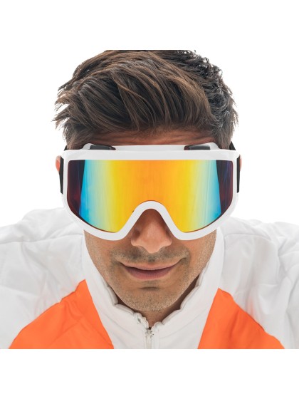 WHITE SKI GOGGLES ONE SIZE