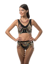 TOP BIKINI DE FESTIVAL DIAMANTS ROSE TU