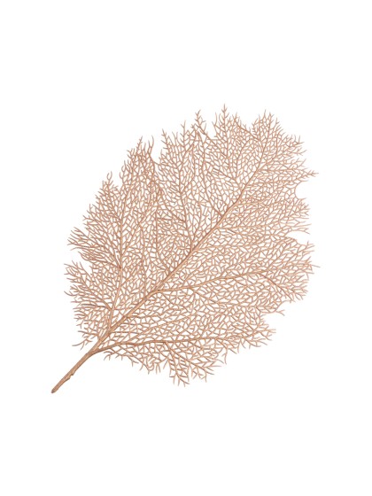 GOLDEN LEAF PVC PLACEMAT 57CM X 36CM X 0.1CM