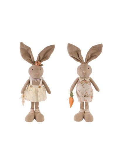 STANDING SPONGE LIBERTY JO RABBIT 2 ASSORTED 14CM X 12CM X 57CM
