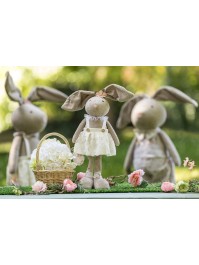 STANDING SPONGE LIBERTY JO RABBIT 2 ASSORTED 14CM X 12CM X 57CM