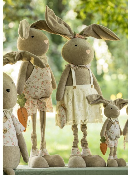 SPONGE LIBERTY JO RABBIT TELESCOPIC LEGS 2 ASSORTED 29CM X 22CM X 120CM