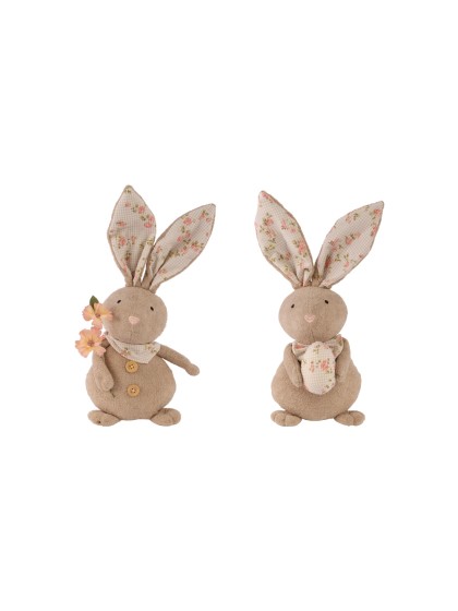 SPONGE LIBERTY JO RABBIT 2 ASSORTED 16CM X 13CM X 37CM