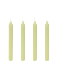 SET 4 BOUGIES FLAMBEAUX VERT NENUPHAR DIA 2CM X 20CM