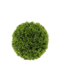 BOULE DECO CYPRES VERT A ASSEMBLER DIA 23CM
