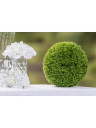 BOULE DECO CYPRES VERT A ASSEMBLER DIA 27CM