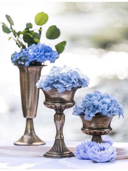 MAJESTIC BRUSHED MATT GOLDEN CUP DIA 15.5CM X 14CM