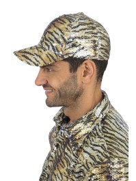 CASQUETTE TIGRE OR A SEQUINS TU
