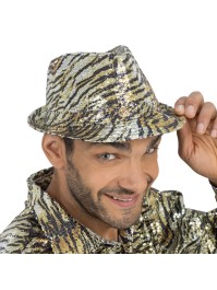 CHAPEAU TIGRE OR A SEQUINS TU