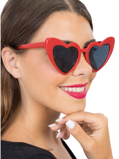 LUNETTES MONTURE COEUR ROUGE 15CM X 14.5CM X 6CM