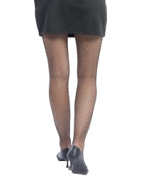 COLLANT FILET NOIR AVEC STRASS TU