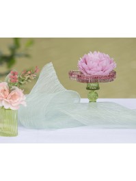 CHEMIN DE TABLE MIST VERT NENUPHAR 28CM X 3M