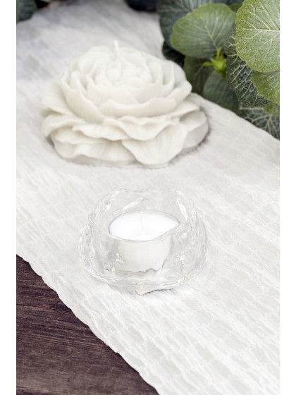 CHEMIN DE TABLE TIFFANY BLANC 27CM X 3M