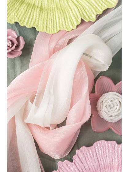 IVORY GLIMMER TABLE RUNNER 28CM X 3M