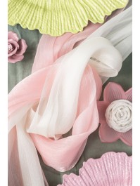 IVORY GLIMMER TABLE RUNNER 28CM X 3M