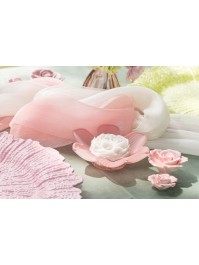 PINK GLIMMER TABLE RUNNER 28CM X 3M