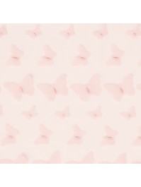 PINK BUTTERFLY EMBROIDED TABLE RUNNER 25CM X 3M