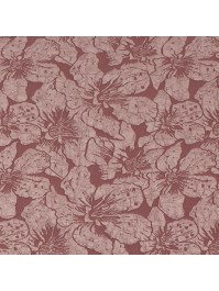 CHEMIN DE TABLE JACQUARD FLEUR DE LYS PARME 28CM X 3M