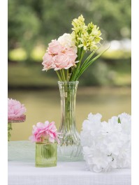 VASE VICTORIA VERRE TRANSPARENT DIA 10CM X 22.5CM