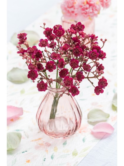 BUNCH 6 RASPBERRY GYPSOPHILIA DIA 12CM X 24CM