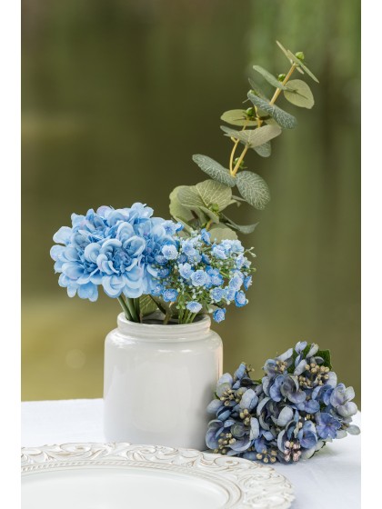 BUNCH 6 BLUE GYPSOPHILA DIA 12CM X 24CM