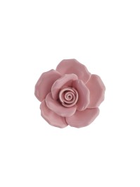 BLUSH PINK CERAMIC ROSE 6.5 X 7CM X 3.5CM