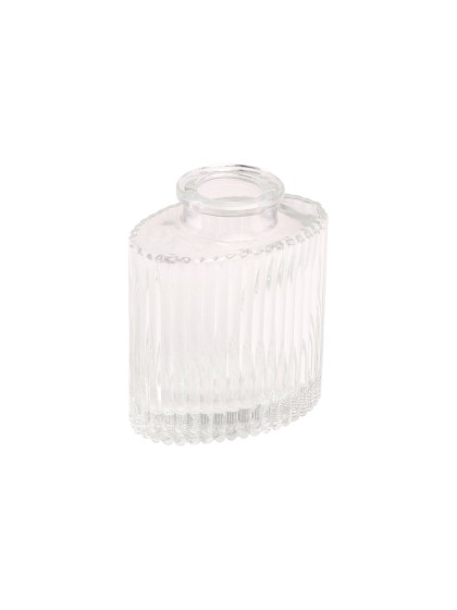 VASE VERRE HELIOS TRANSPARENT 7CM X 4.5CM X 8CM