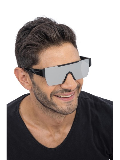 LUNETTES EFFET MIROIR ARGENT 15CM X 15CM X 5.2CM