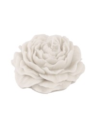 WHITE CAMELLIA CANDLE DIA 10.3CM X 4.2CM