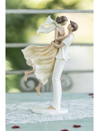 LOVE IN THE AIR STANDING COUPLE 16.5CM X 8CM X 27.5CM