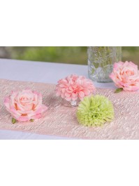 4 DAHLIAS ROSE NYMPHEA DIA 8.5CM X 5CM