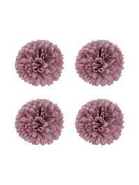 4 DAHLIAS PARME DIA 8.5CM X 5CM